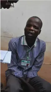  ??  ?? Fake ICPC officer arrested in Ilorin