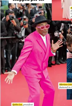  ?? Spike Lee, president of the Cannes jury. ??