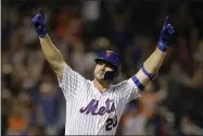  ?? ADAM HUNGER ?? New York Mets’ first baseman Pete Alonso and Houston Astros slugger Yordan Álvarez have been picked as this year’s top rookies by Baseball Digest.