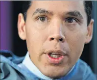  ?? CP FILE PHOTO ?? Inuit Tapiriit Kanatami leader Natan Obed arrives for the First Ministers Meeting in Ottawa on Tuesday, Oct. 3, 2017.