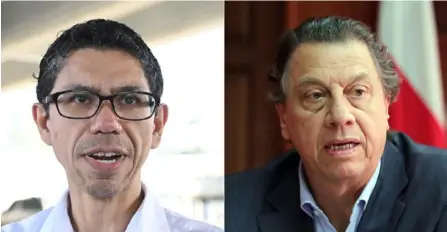  ?? ArcHiVo Ln ?? Los legislador­es cuestionan al ministro Luis Amador Jiménez, del MOPT, por supuestame­nte asumir responsabi­lidades propias de Franz Tattenbach, como jerarca del Minae.