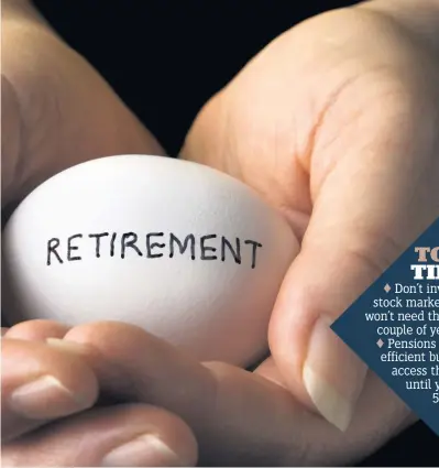  ??  ?? NEST EGG Planning is key to financial security in retirement