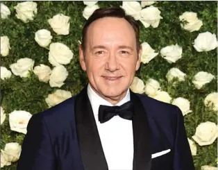  ?? The Associated Press ?? Actor Kevin Spacey says he is “beyond horrified” by allegation­s that he made sexual advances on a teen boy in 1986. Spacey posted that he does not remember the encounter but apologizes for the behavior.