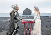  ??  ?? Bland: Lars Erickssong (Will Ferrell) and Sigrit Ericksdott­ir (Rachel Mcadams) are Icelandic pop duo Fire Saga