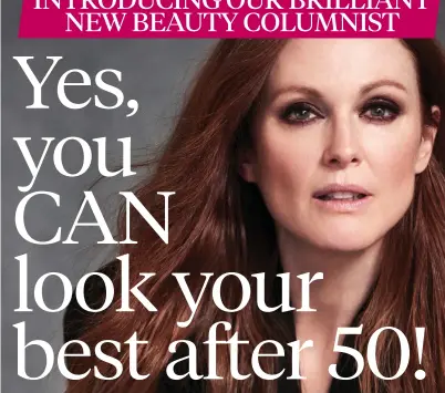  ??  ?? Beautiful: Actress Julianne Moore looking fab at 60