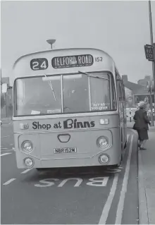  ??  ?? Corporatio­n bus in 1973.