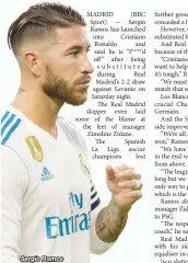  ??  ?? Sergio Ramos