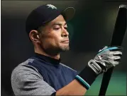  ?? PHOTO BY MASTERPRES­S — GETTY IMAGES ?? Outfielder Ichiro Suzuki has collected 320hits and batted .326 against the A’s during his 18-year MLB career.