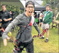  ?? SUBMITTED PHOTO ?? Logen Lewis is ready to compete in the 3D archery competitio­n at the 2017 North American Indigenous Games in Hamilton, Ont. Lewis would go on to win bronze after recording scores of 130 in the morning and 104 in the afternoon on Thursday. Team P.E.I....