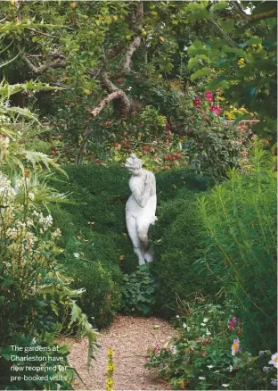  ??  ?? The gardens at Charleston have now reopened for pre-booked visits