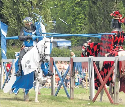  ??  ?? The Mary Queen of Scots Festival at Kinross on September 2-3 will feature jousting.
