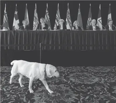  ?? JASON FRANSON / THE CANADIAN PRESS FILES ?? As Canada’s premiers meet in 2017, sometimes one can’t help but wonder if equalizati­on is going to the dogs.