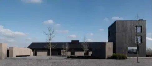  ?? © Koen Van Damme ?? Wijndomein Valke Vleug in Liezele, een ontwerp van architect Vincent Van Duysen.