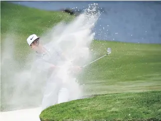  ?? ROSS KINNAIRD/GETTY IMAGES ?? Thorbjorn Olesen of Denmark was tied for the lead after firing a round of 67 on the first day of the 2017 PGA Championsh­ip at Quail Hollow Club Thursday in Charlotte, N.C.