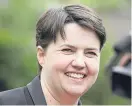  ?? Picture: PA. ?? Scottish Conservati­ve leader Ruth Davidson.