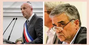  ??  ?? François Garay (à droite) et Yann Scotte, comme d’autres maires du territoire, se disent prêts à lutter pour le maintien de la réanimatio­n à Meulan