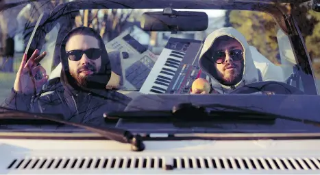  ?? FILES ?? Potatohead People — AstroLogic­al, left, and Nick Wisdom — offer an eclectic mix of sounds on their first fulllength album, including fat but slow beats, spacey rock and jazz. Potatohead People Bastard Jazz Nick & Astro’s Guide to the Galaxy