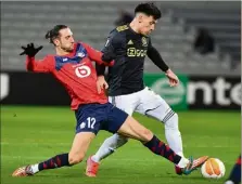  ?? (Photo AFP) ?? En concédant deux buts dans les dernières minutes à l’aller, Yusuf Yazici et le LOSC se sont rendus la tâche difficile.