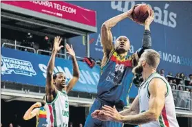  ?? FOTO: EFE ?? Jerome Jordan. El pívot jamaicano contribuyó con 7 puntos al triunfo del Andorra