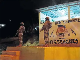  ?? EXPRESO ?? Esmeraldas. Unidades especiales de la Tarea Conjunta intervinie­ron en el sector La Guacharaca.
