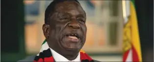  ?? ?? President Emmerson Mnangagwa