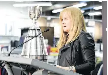  ?? TROY FLEECE ?? CFL senior vice-president of marketing and content Christina Litz says DraftKings will kindle interest in the league among U.S. fans.