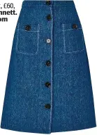  ??  ?? Skirt, £60, lkbennett. com