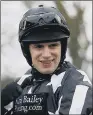  ??  ?? DAVID BASS: Jockey rode Vinndicati­on to second place in the Charlei Hall Chase at Wetherby.