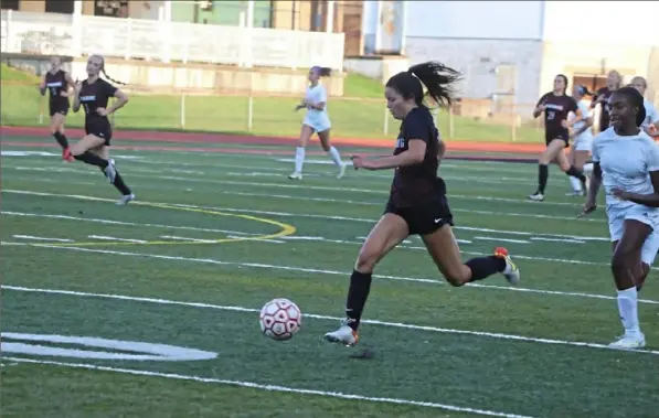  ?? Photo credit: Missy Basinger ?? Waynesburg senior Ashlyn Basinger is a four-year starter who enters the season with 60 career goals.