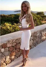  ??  ?? Rosanna Davison looking radiant in Ibiza