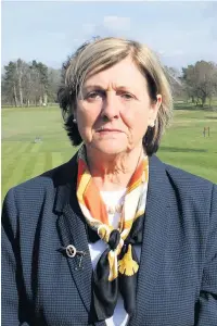  ??  ?? Wilmslow Golf Club’s new Lady Captain Caroline McKeown