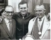 ??  ?? Bill Lacey, Mike and Stan Hailwood, 1958.