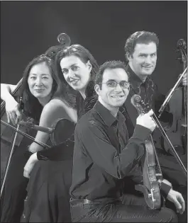  ??  ?? The Brentano String Quartet, recently named quartet-in-residence at the Yale School of Music, will perform next Sunday in Santa Fe.