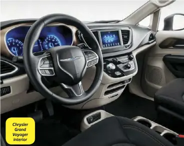  ??  ?? Chrysler Grand Voyager interior
