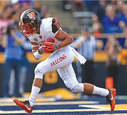  ?? | GETTY IMAGES ?? Bowling Green receiver Scott Miller leads theMACwith 58 receptions and has racked up 798 yards and nine touchdowns.