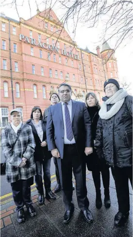  ??  ?? >
Cllr Tahir Ali and residents protested outside the hotel. Far left: The plans