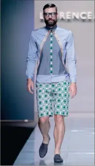  ??  ?? BOY’S OWN: Laurence Airline, the fashion label from Abidjan, Ivory Coast, showcased menswear