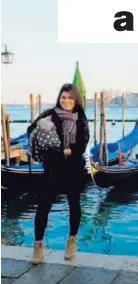  ??  ?? Sharon Morúa Méndez reside desde hace casi cuatro años en Venecia, Italia.