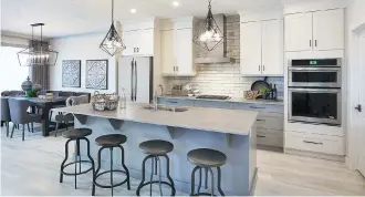  ?? ALBI LUXURY BY BROOKFIELD RESIDENTIA­L ?? The kitchen in one of the Tevera show homes from Albi Luxury by Brookfield Residentia­l in The Rise at West Grove Estates. The Rise will have just 200 homes at final build out.