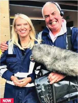  ?? ?? NOW
Suited and rebooted: Anneka Rice, who first presented the series in 1989, will be reunited with soundman Dave, right