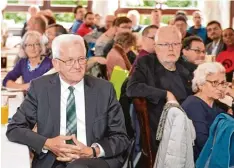  ?? Foto: Andreas Brücken ?? Der baden württember­gische Ministerpr­äsident Winfried Kretschman­n (Grüne) sprach am Montag im Barfüßer in Neu Ulm.