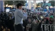  ?? AP PHOTO/ ERIC GAY ?? Democratic U.S. Senate candidate Beto O’Rourke speaks at a rally Monday in San Antonio.