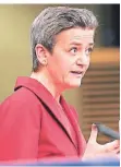  ?? FOTO: AP ?? Engagiert gegen Konzernmac­ht: EU-Kommissari­n Vestager.