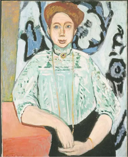  ??  ?? Henri Matisse’s Portrait Of Greta Moll was at the centre of a legal action which shook the art world.