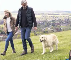  ??  ?? Left-right: Make time to eat together as a family; get gentle exercise at least once a day. A nice walk with the dog is fine