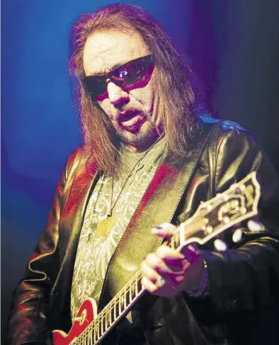  ?? DPA-BILD: Tony McDonough ?? Ace Frehley war vom 1973 bis 1982 Lead-Gitarrist von Kiss. Den heutigen Auftritten der legendären Rockband kann er nichts mehr abgewinnen.