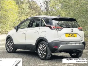  ??  ?? Stylish New CrosslandX from Vauxhall