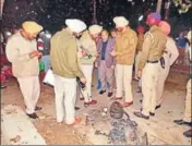  ?? HT FILE ?? The January 31 pressureco­oker bomb blast in Maur town of Bathinda happened just four days before assembly polls,
