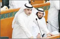  ?? KUNA photo ?? Deputy Abdul Karim Al-Kandari speaking at the innaugural session of the Parliament.