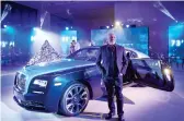  ??  ?? Mohammed Kazem with Bespoke Rolls-Royce Wraith.